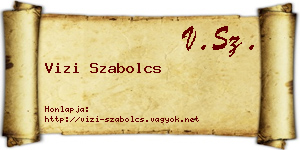 Vizi Szabolcs névjegykártya